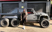Martelo de Thor: um Jeep à prova de bala com seis rodas e mais de 600 cv