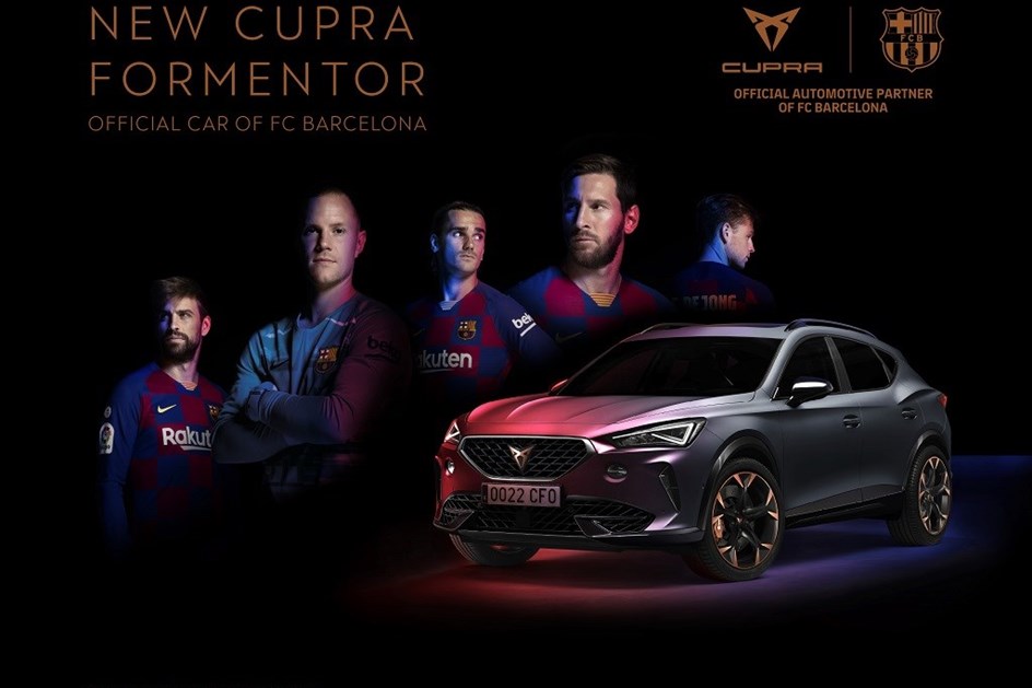 Barcelona: Leo Messi e C.ª a bordo do CUPRA Formentor