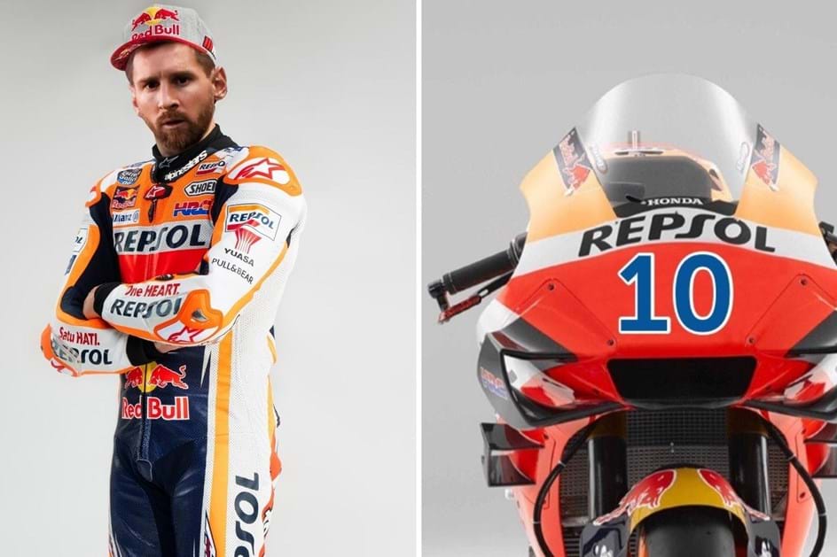 Honda brinca com saída provável de Messi do Barcelona e convida-o para correr no MotoGP