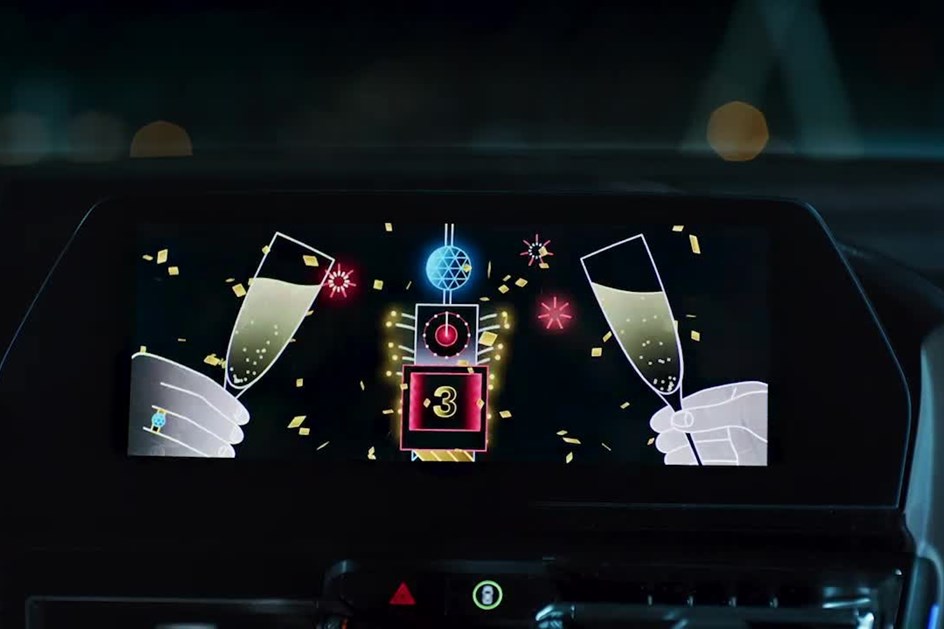 BMW dá Feliz Ano Novo nos ecrãs dos seus automóveis
