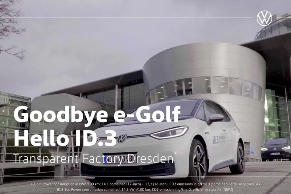 Acabou! Último Volkswagen e-Golf já saiu da fábrica transparente de Dresden