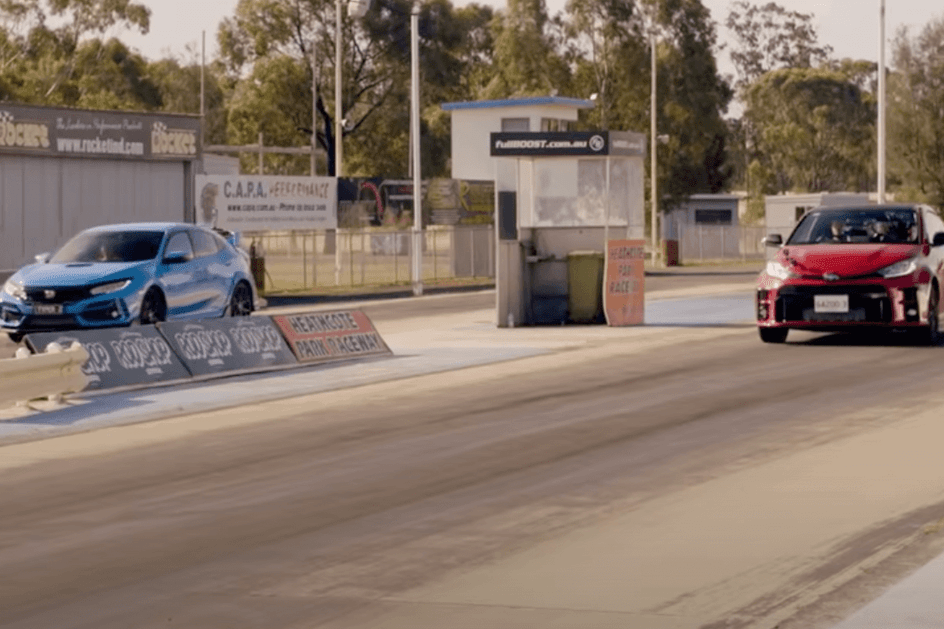 Toyota GR Yaris contra Honda Civic Type R: quem ganha numa “drag race”?