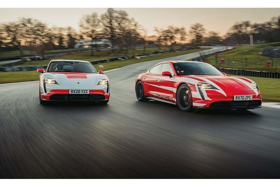 Porsche Taycan bate 13 recordes 'eléctricos' em Brands Hatch