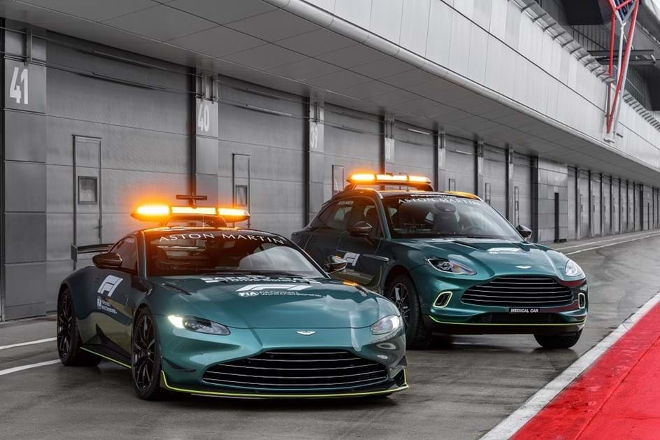 Vantage e DBX são os novo 'safety cars' da Aston Martin no 'circo' da F1
