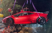 Lamborghini “afogado” em lago da Áustria