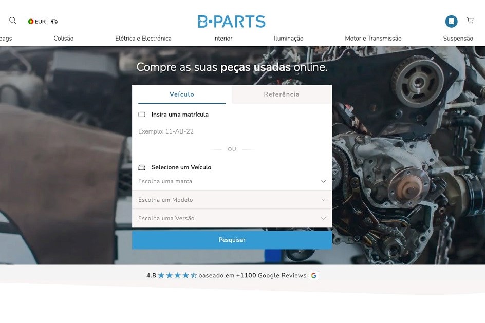 B-Parts já tem loja 'online' de peças usadas reutilizáveis