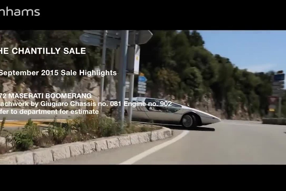 Futurista selvagem: Maserati Boomerang festeja 50 anos