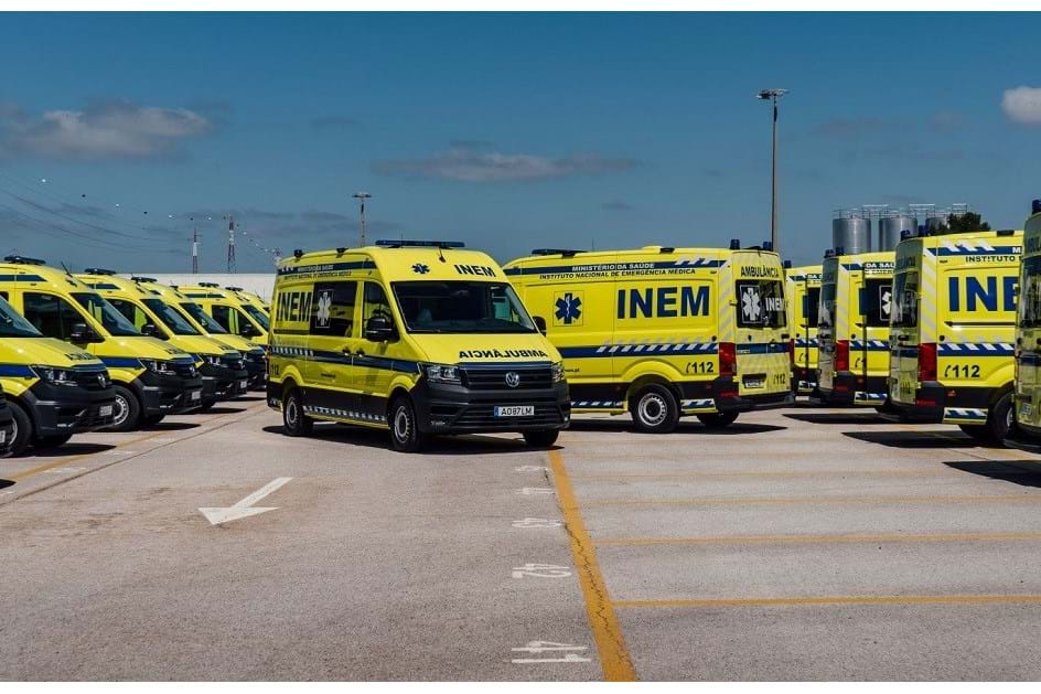 INEM investe 2,3 M€ em 45 VW Crafter para renovar frota de ambulâncias