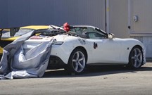 Ferrari Roma Spider ''apanhado''nas redes sociais