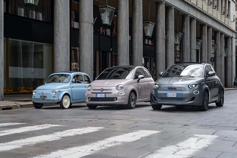 Fiat 500 faz 65 anos e ''eléctrico'' está no pódio europeu