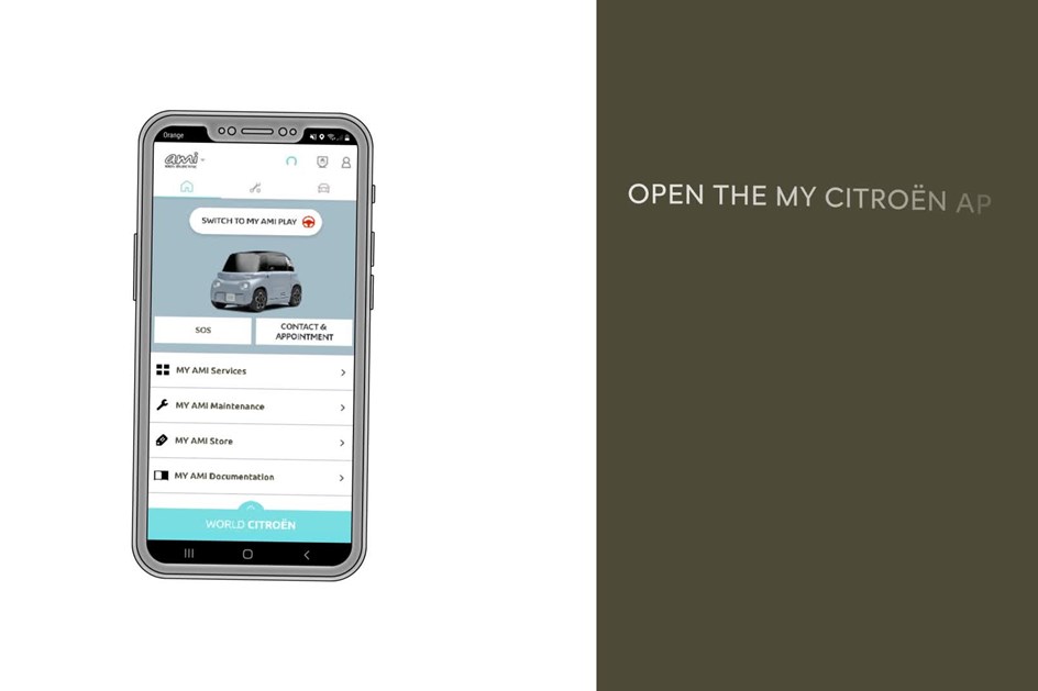 Citroën Ami: nova aplicação transforma telemóvel num ecrã multimédia