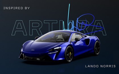 Lando Norris ensina a decorar McLaren Artura