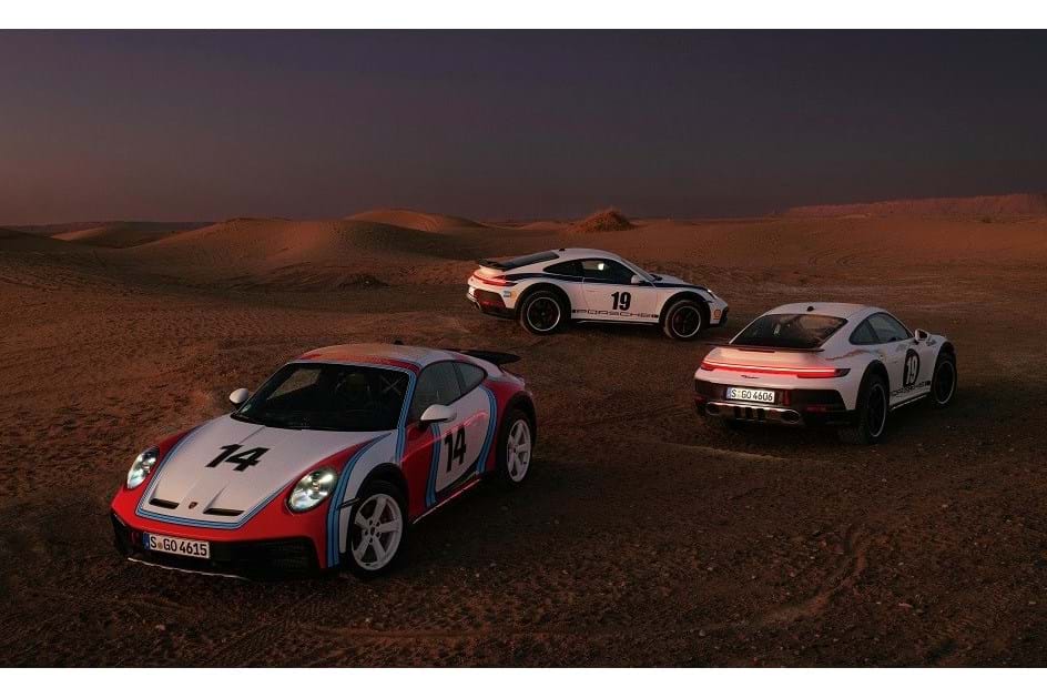 Rali Safari: Porsche recupera ''pinturas'' históricas no 911 Dakar 