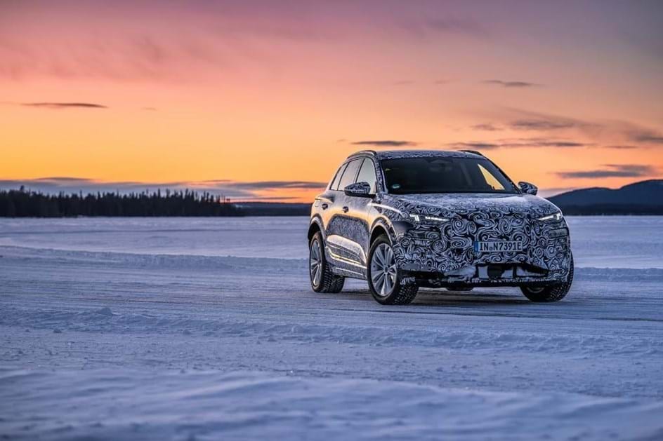 Audi Q6 e-tron em teste nas terras geladas da Escandinávia
