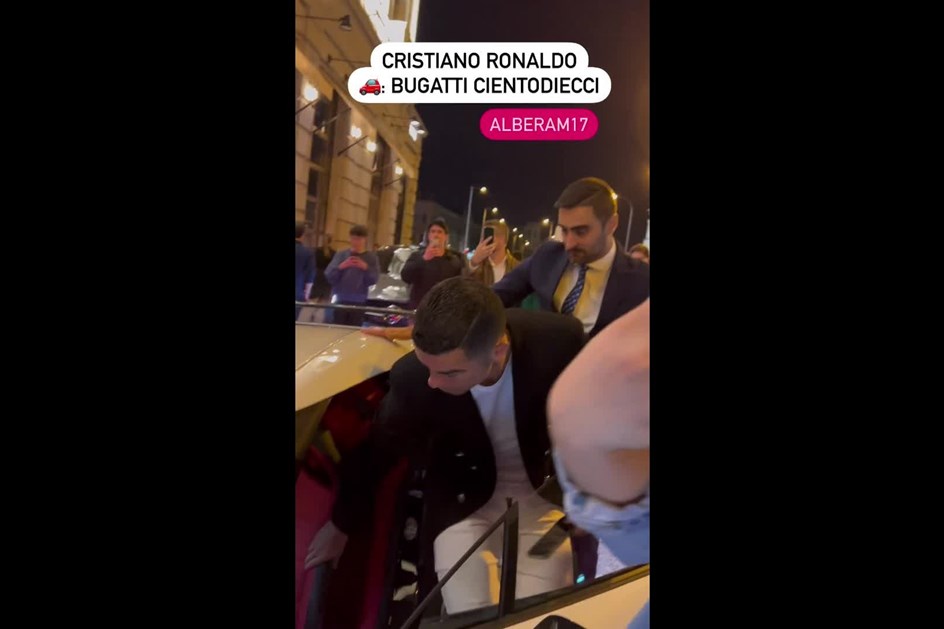 Alvoroço em Madrid: Cristiano Ronaldo ''mostra'' Bugatti Centodieci de 8 milhões de euros