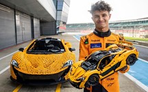 Lando Norris acelera McLaren P1 de Lego em Silverstone