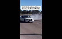 BMW M4 Competition dá espectáculo a ''queimar'' pneus; polícia não gostou!