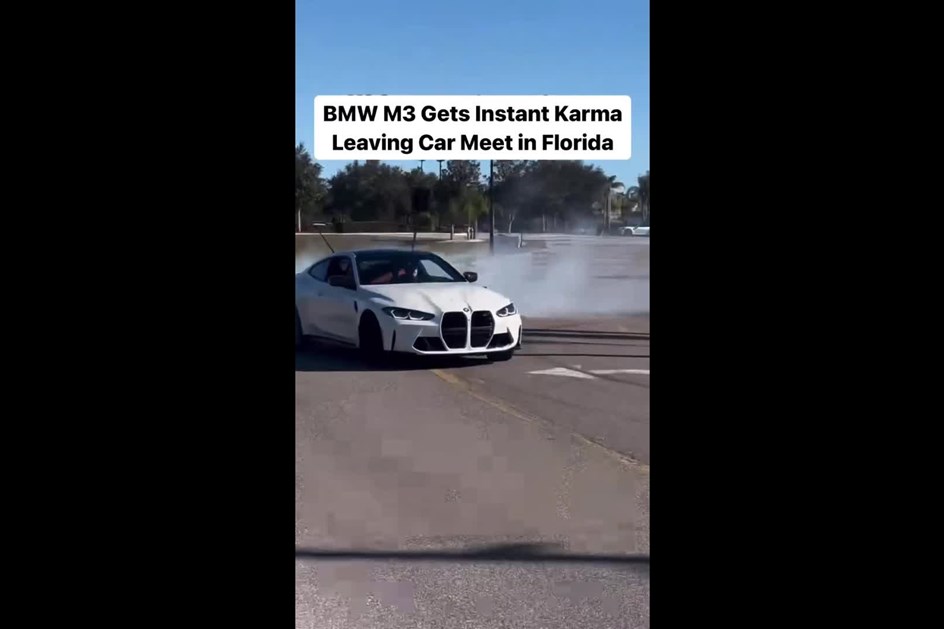 BMW M4 Competition dá espectáculo a ''queimar'' pneus; polícia não gostou!