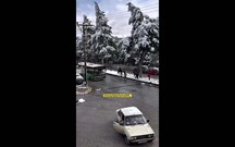 Motorista ''atacado'' com bolas de neve… dá resposta à altura!