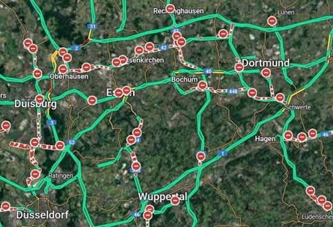 Erros do Google Maps lançam caos rodoviário na Alemanha