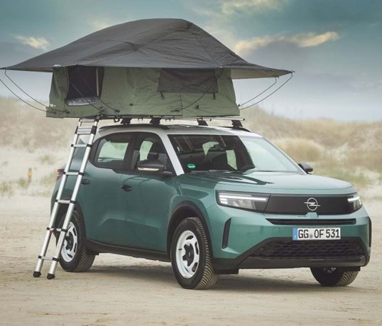 Novo Opel Frontera já tem tenda para gozar os grandes espaços