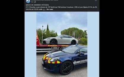Velocidade furiosa: Alpine A110 ''caça'' Porsche 911 GT3