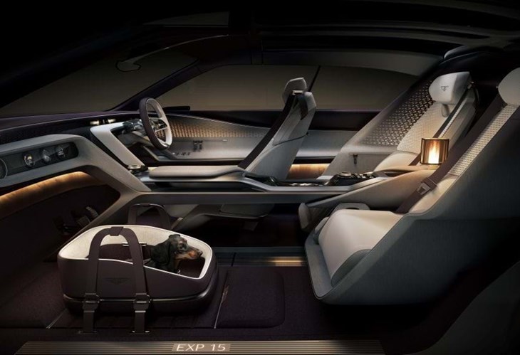 Bentley EXP 15 reinventa luxo eléctrico para três… mais um cão?!
