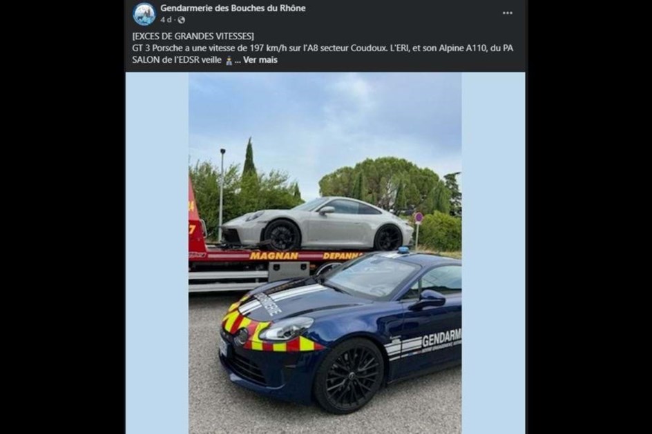 Velocidade furiosa: Alpine A110 ''caça'' Porsche 911 GT3