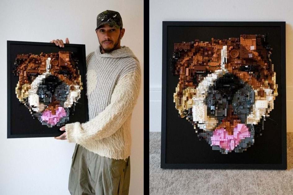 Roscoe de Lewis Hamilton imortalizado em Lego