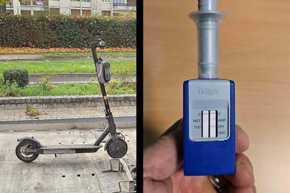 Condutor acusa excesso de álcool e consumo de drogas; trotinete foi apreendida!