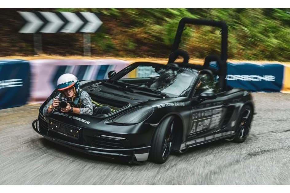 Porsche 718 Boxster S também serve para filmar...