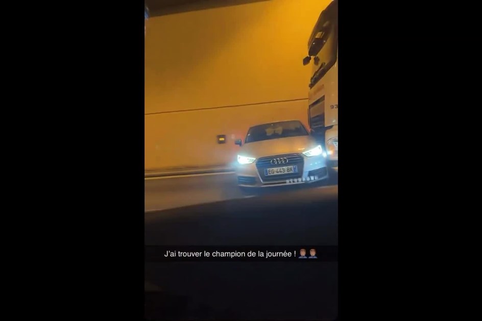 Camião arrasta carro 300 metros sem motorista dar conta