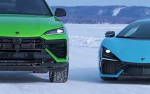 Lamborghini faz da neve um parque de diversões