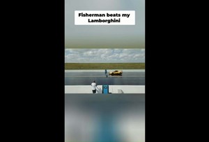 Lamborghini ''pescado'' à linha em 'drag race' insólita