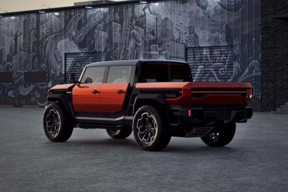 Nem sequer falta um drone: Hummer X pode ser 'buggy' ou 'pick-up'