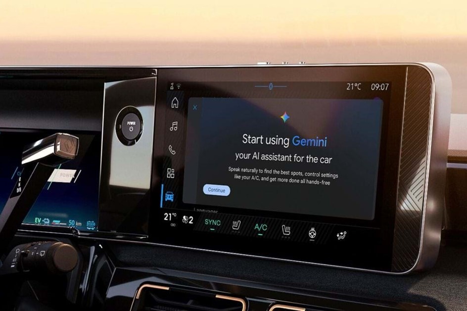 Google Gemini passa a ser de série em todos os Renault