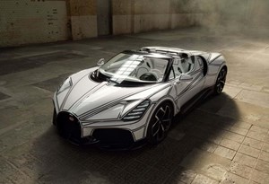 Cuidado para não partir: Bugatti Mistral 'Blanc Éternel' transfigura-se em porcelana